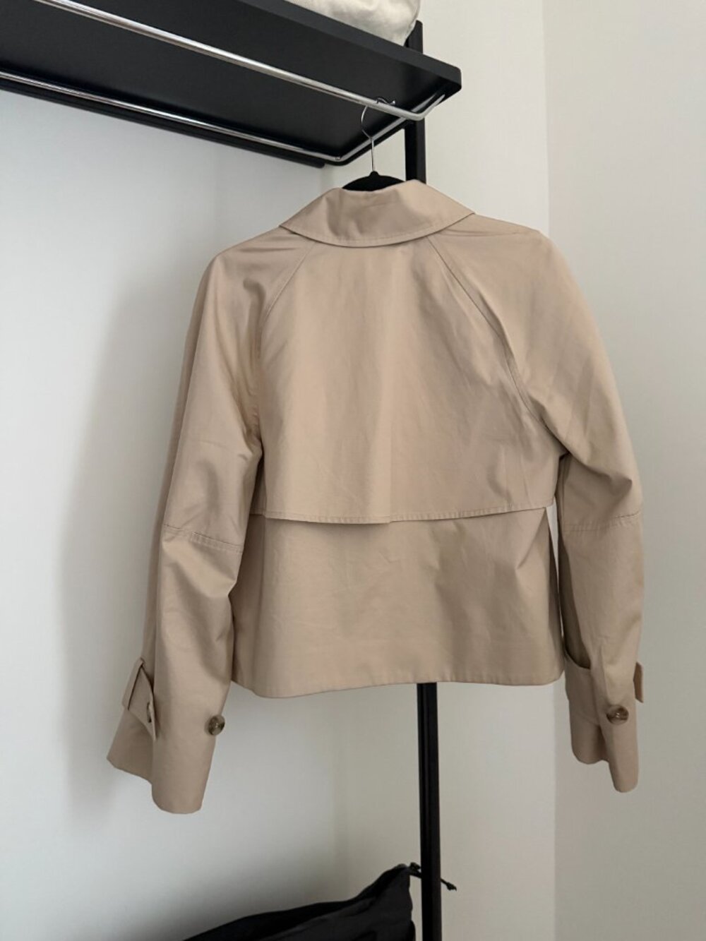 NWOT & Other Stories Short Trench Coat Jacket Size Small - Picture 3 of 11